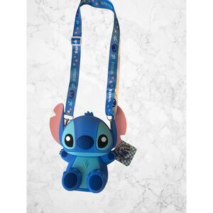 Disney Stitch Silicone Crossbody Bag Blue Character Purse NWT